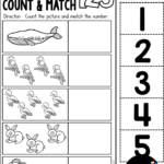 Number 1 20 Count Match Kindergarten Worksheets Writing Practice