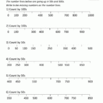 Number Line Worksheets Up To 1000