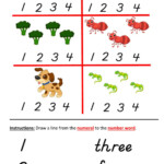 Numbers 1 2 3 And 4 Worksheet