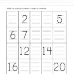 Numbers 1 20 Activity For Kindergarten