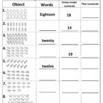 Numbers 11 20 Pdf Worksheets Numbers 11 20 Online Pdf Worksheet