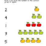 Pre K Number Worksheets Apple Counting K5 Worksheets Pre K