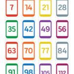 Printable Skip Counting By 7 Flash Cards