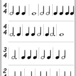 Rhythm Counting Worksheet Pdf Interactive Music Worksheets In 2020