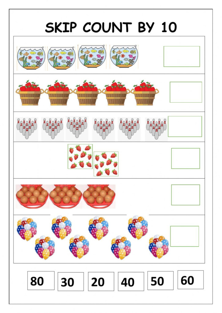 SKIP COUNT BY 10 Interactive Worksheet