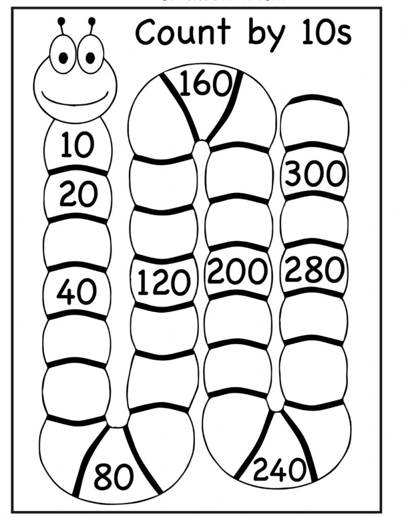 Skip Count By 10 Worksheet