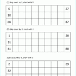 Skip Count By 3 Printable Grade 1 Math Worksheet