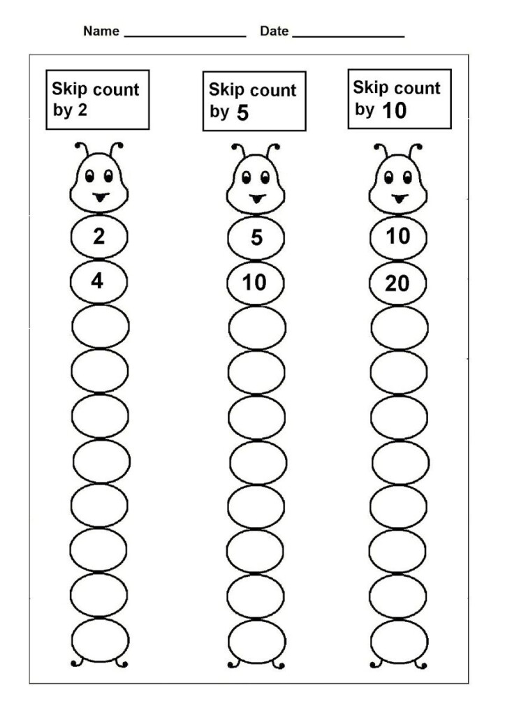 Skip Count By 5 Worksheet 1 S n f Matematik al ma Tablolar 