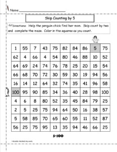 Skip Count By 5 Worksheets Activity Shelter - CountingWorksheets.com