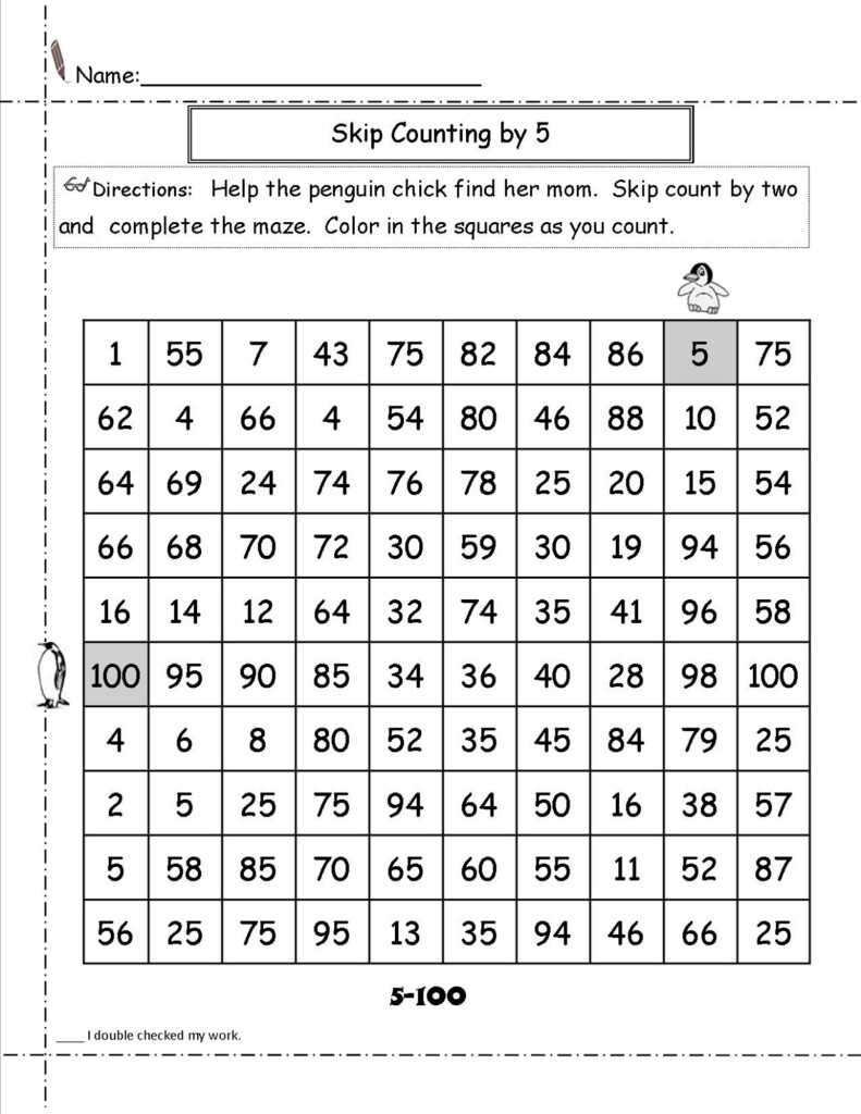 Skip Count By 5 Worksheets Activity Shelter