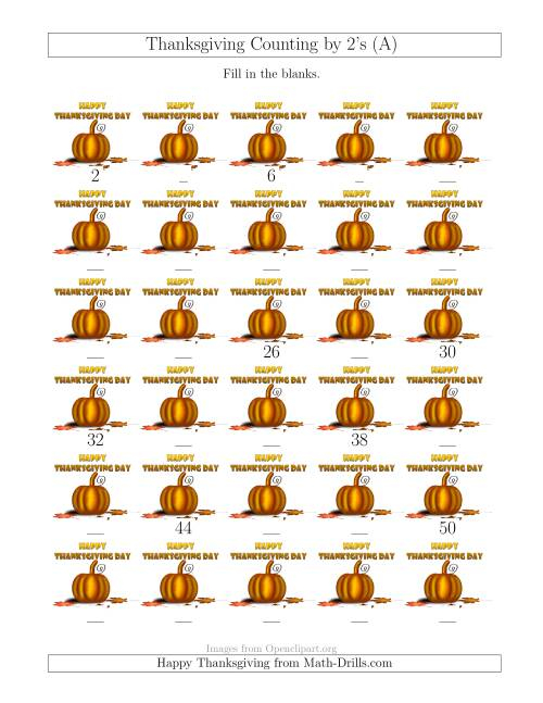 Skip Counting By 2 s A