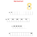 Skip Counting By 8 Worksheet