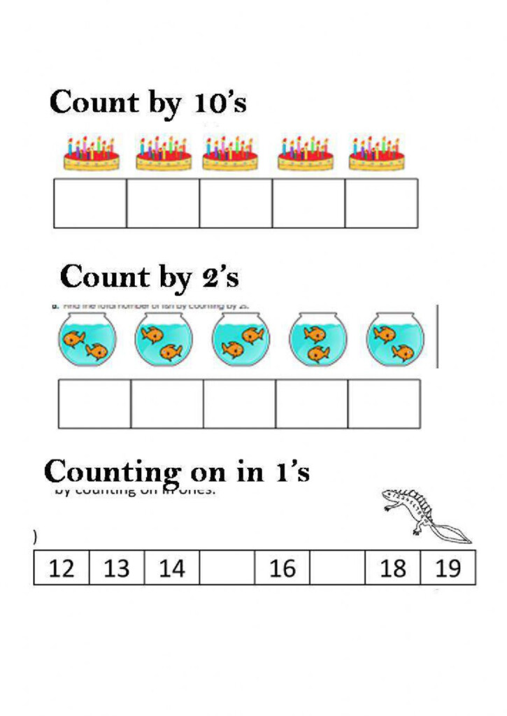 Skip Counting Worksheet For Grade 1