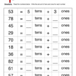 Tens Ones Worksheet 1