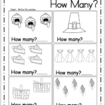 Thanksgiving Number Worksheet 1 To 5 Made By Teachers