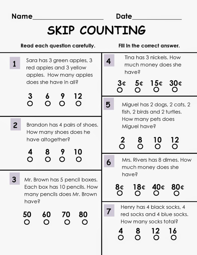 The Best Of Teacher Entrepreneurs Math Lesson Skip Counting Packet 