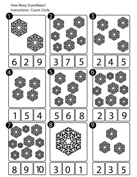 Winter Counting Worksheet Counting Worksheets Preschool Worksheets 