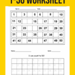 12 Best Printable Number 1 50 Worksheet Printablee