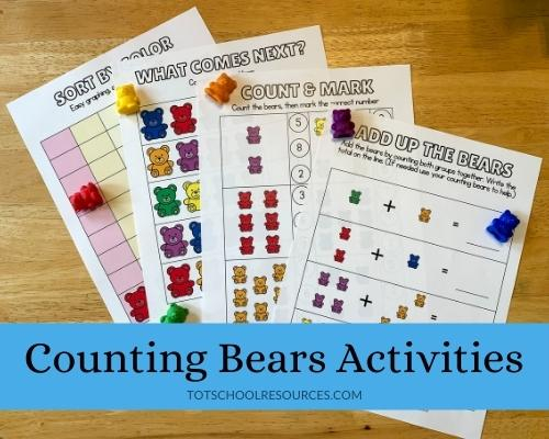 15 Fun Counting Bears Activities Printable Worksheets 