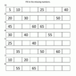 1st Grade Math Worksheets Counting By 1s 5s And 10s