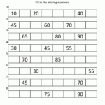 1st Grade Math Worksheets Counting By 1s 5s And 10s