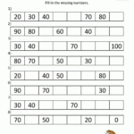 1st Grade Math Worksheets Counting By 1s And 10s