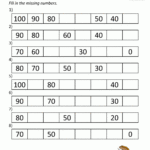 1st Grade Math Worksheets Counting By 1s And 10s