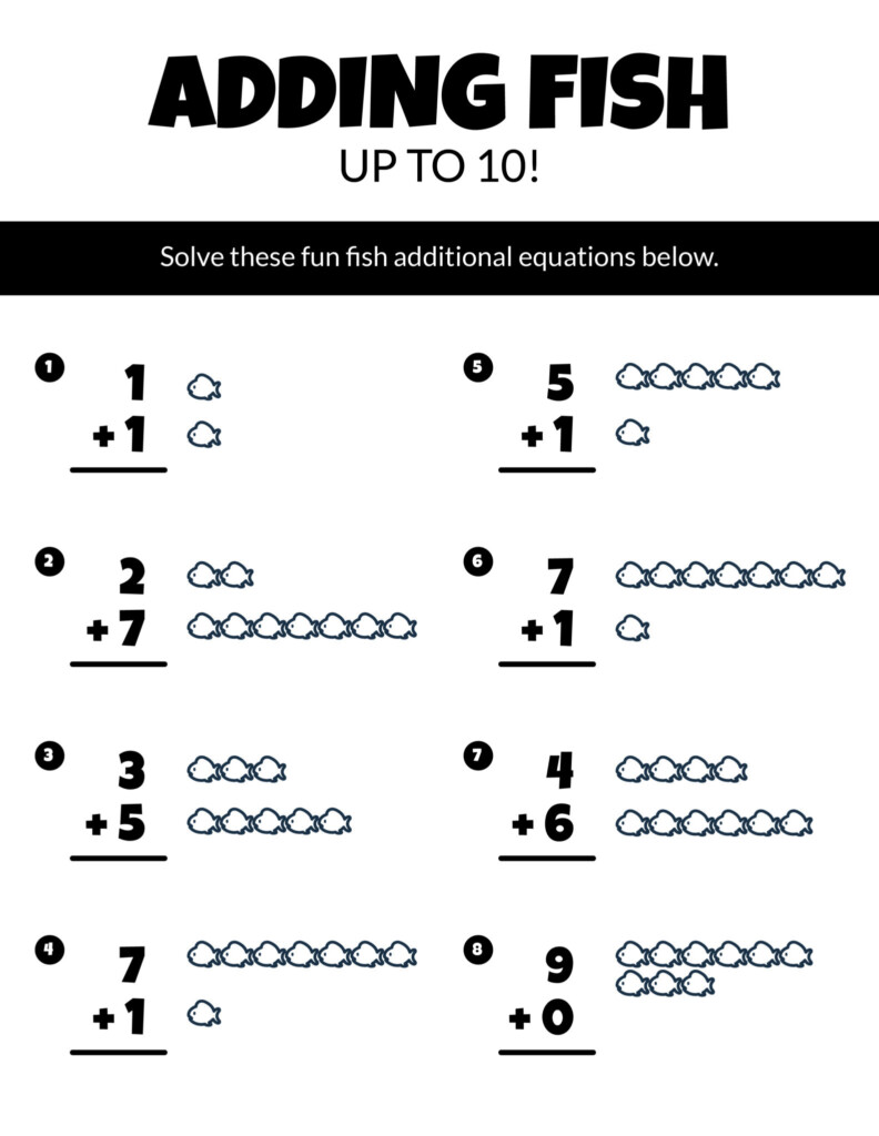 30 FREE Addition Worksheets For Grade 1 Kids