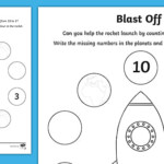 Backward Counting 10 To 1 Worksheet CfE Early Level