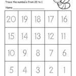 Counting Backward 20 To 1 Worksheet And Activities By Easy EDU Activities