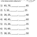 Counting By 5 Worksheets For First Grade Herbalard