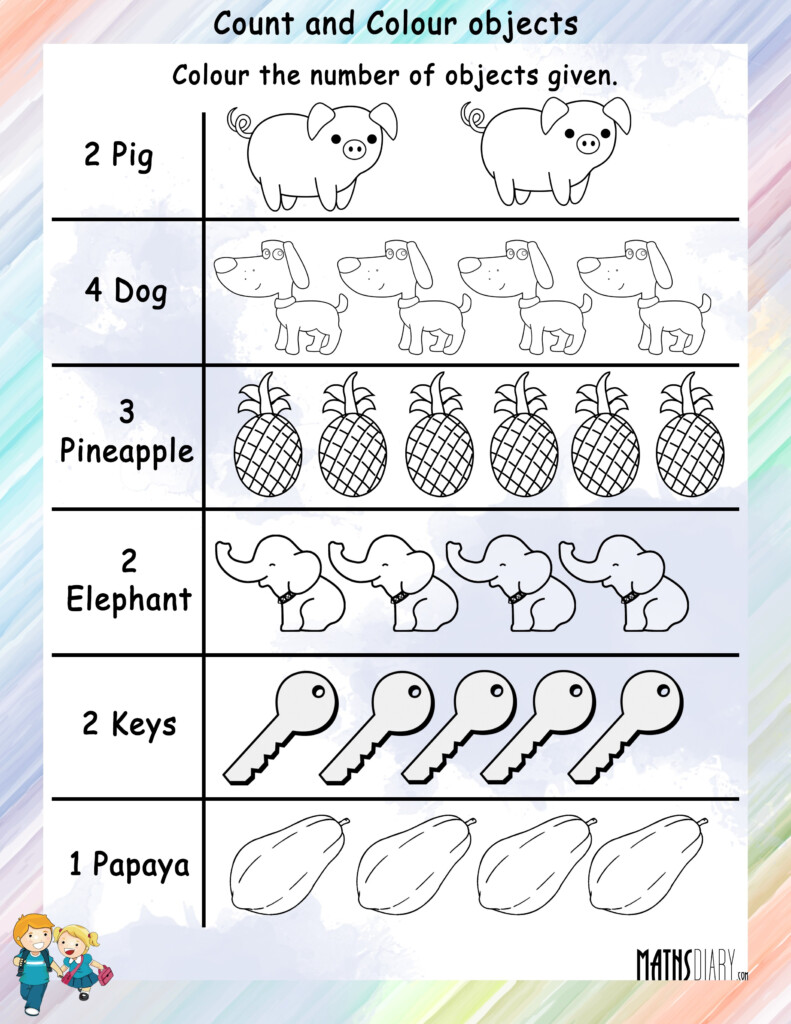 Counting Grade 1 Math Worksheets