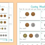 Counting Mixed Coins Worksheet teacher Made Twinkl