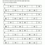 Counting On And Back Worksheets 3rd Grade