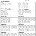 Counting Pennies And Nickels Worksheets For First Grade Worksheets Master