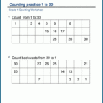 Counting Practice 1 30 Worksheets K5 Learning