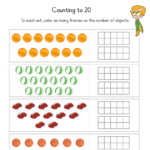 Counting To 20 Worksheets PDF For Kindergarten Free Download