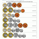 Free Counting Money Worksheets Uk Coins Uk Money Worksheets To 5