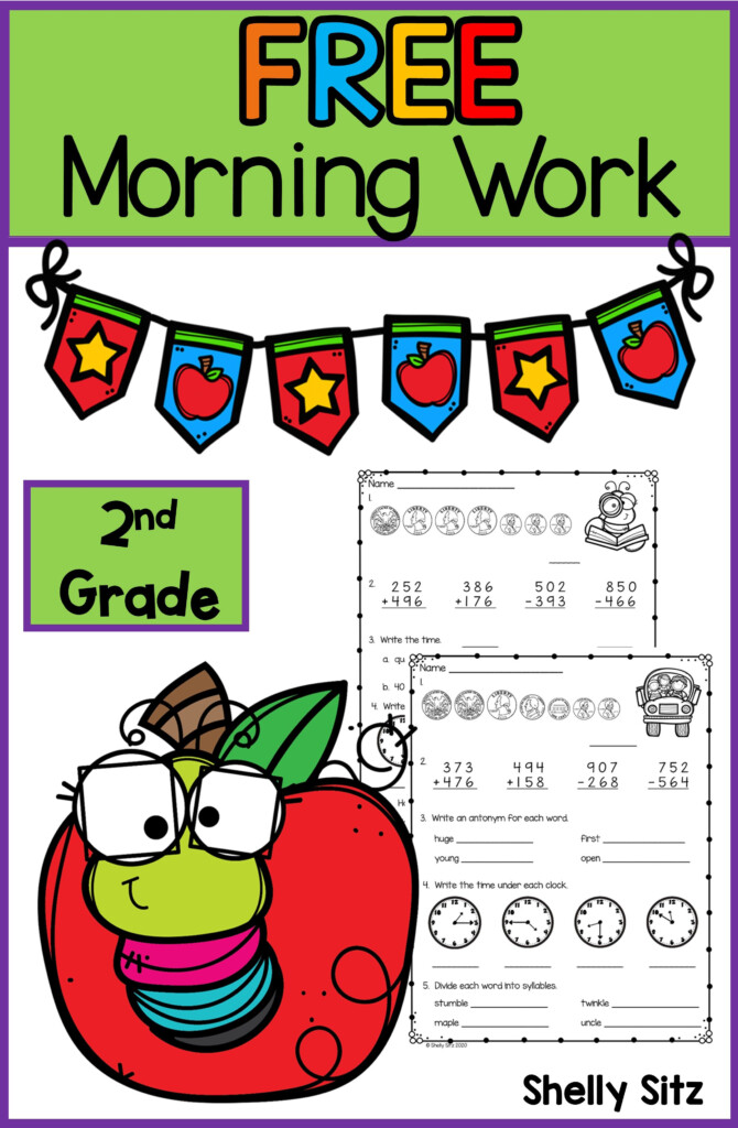 FREE Morning Work For Second Grade Morning Work Second Grade Math 