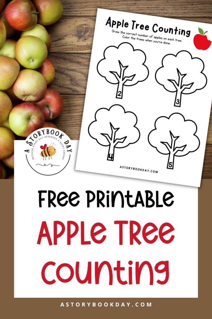 Free Printable Apple Tree Counting Worksheet For Kids