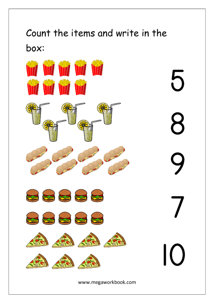 Free Printable Number Matching Worksheets For Kindergarten And 