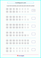 Grade 2 Counting Numbers And Objects Up To 1 000 Math School Worksheets 