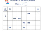 Grade 2 Math Number Practice Worksheets Skip Counting By 25