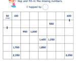 Grade 2 Math Number Practice Worksheets Skip Counting By 50