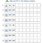 Grade 2 Math Skip Counting By 10 Practice Worksheet