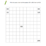 Grade 2 Math Worksheets Numbers Up To 200 Count Up To 200