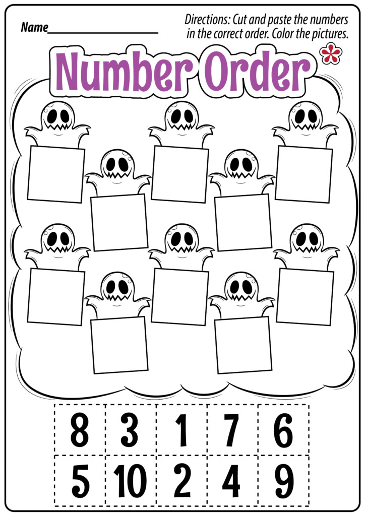 Halloween Math Worksheets For Preschool And Kindergarten Students 