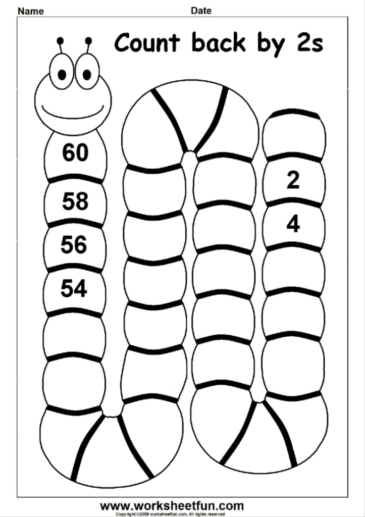 Kindergarten Backward Counting 50 1 Worksheets Thekidsworksheet