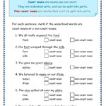 Mass And Count Nouns Worksheets 4th Grade Pdf Tawana Foltz 39 s English