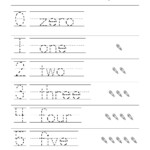 Numbers 1 5 Traceable Learning Printable